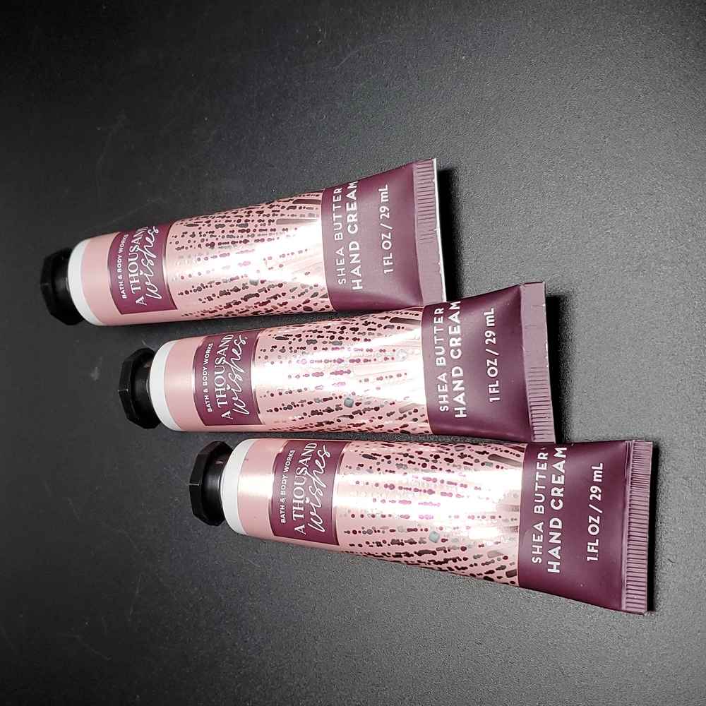 3pc Bath & Body Works A Thousand Wishes Hand Cream- NEW!